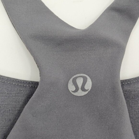 Lululemon Venus Blazer Fossil Chevron Gray White Tank Top Womens Athletic Size 6 - Picture 2 of 7